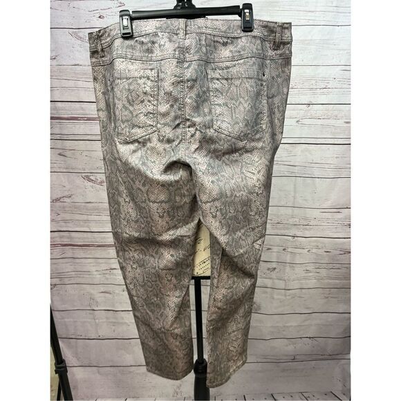 INC‎ International Concepts Womens Snake Print Skinny Jeans Size 20W NWT - Picture 2 of 6